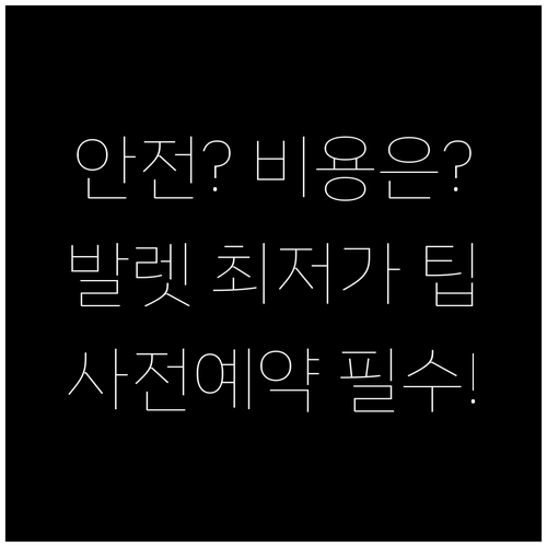 공항 발렛 안전과 비용 절감 사전예약..