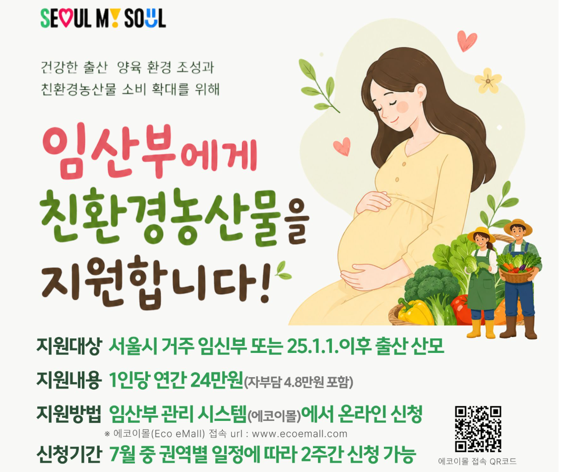 2026년 서울시 임삼부 친환경농산물 지원신청