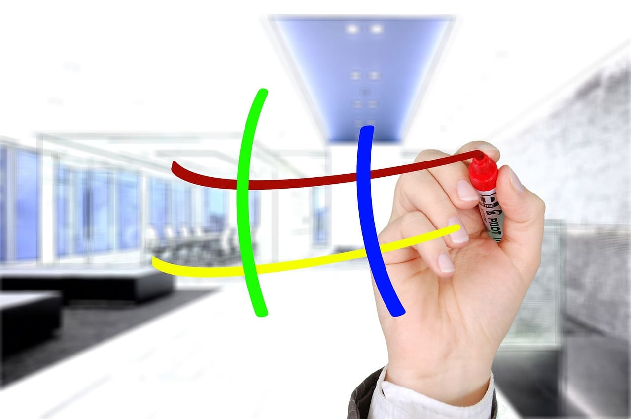 유리 칠판에 매직으로 계산하기