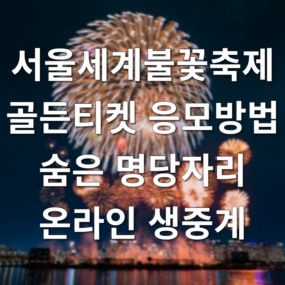 서울세계불꽃축제 2024