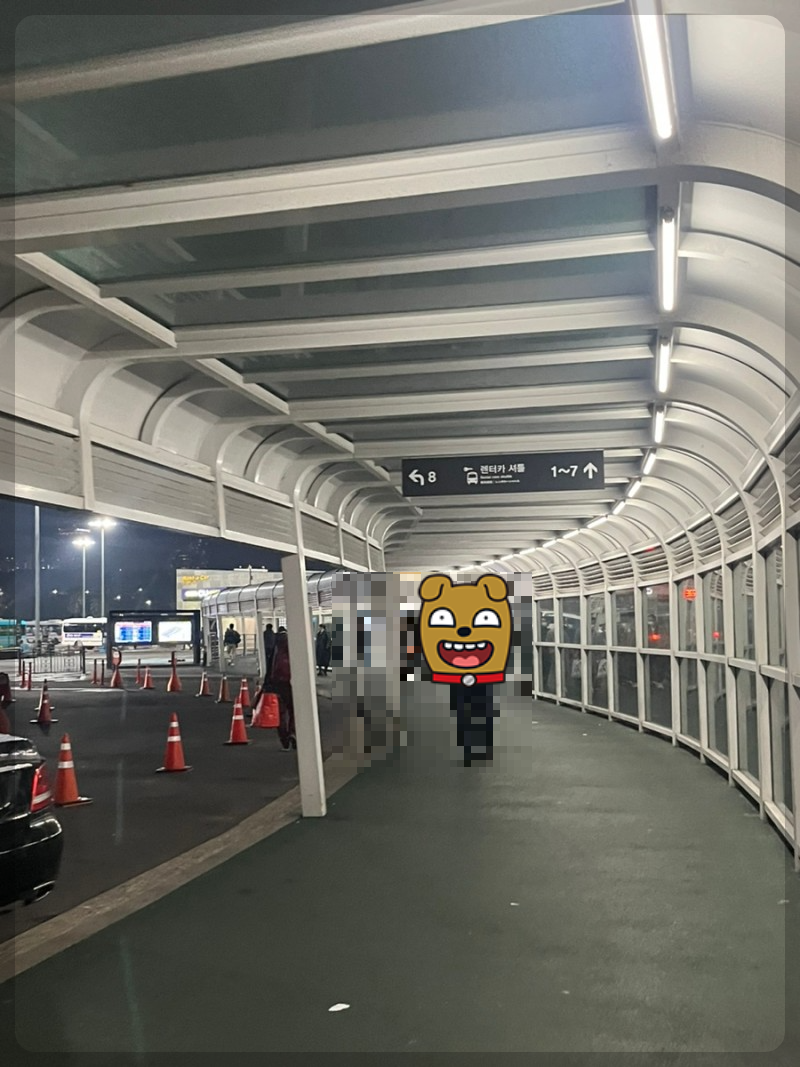 제주공항 나와서 렌트카 하우스 가는길