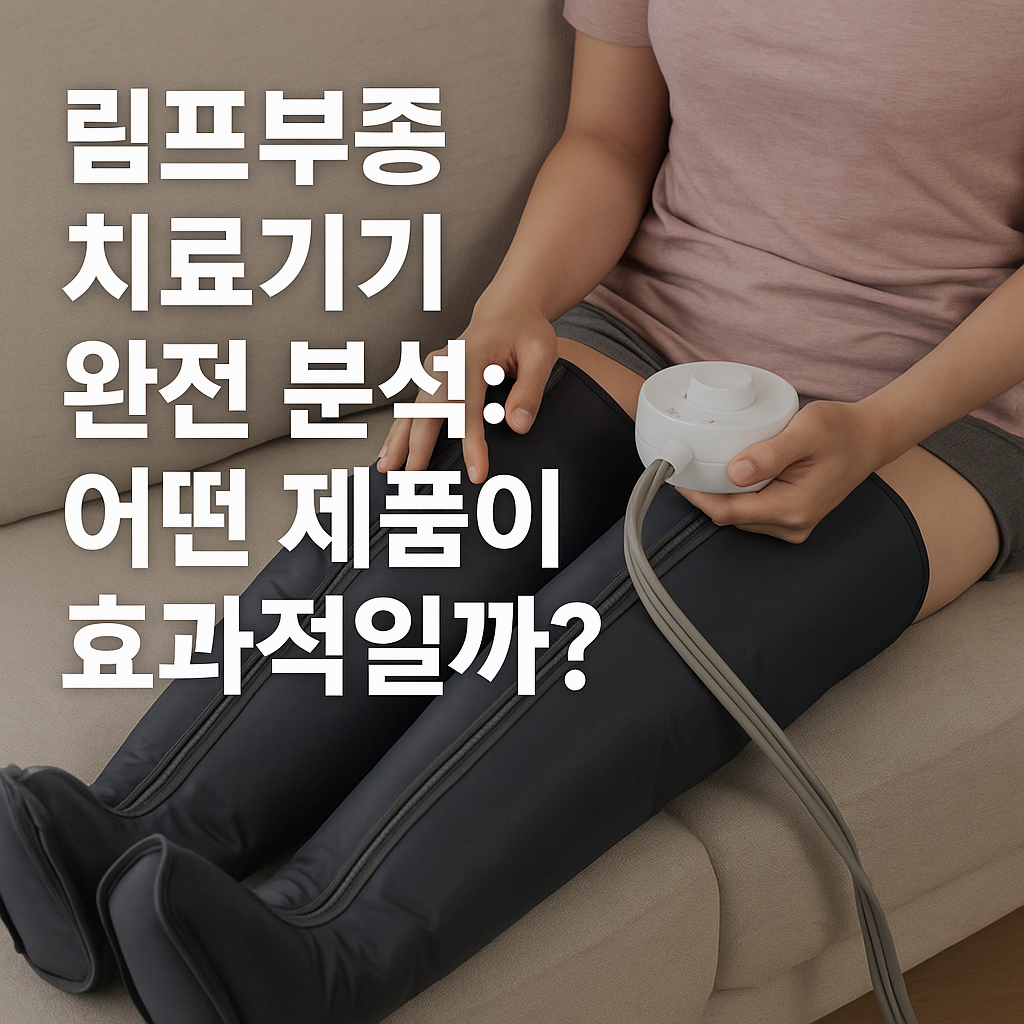 림프부종 치료기기 완전 분석: 어떤 제품이 효과적일까?