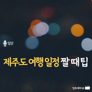 제주도 여행 일정 짤 때 팁