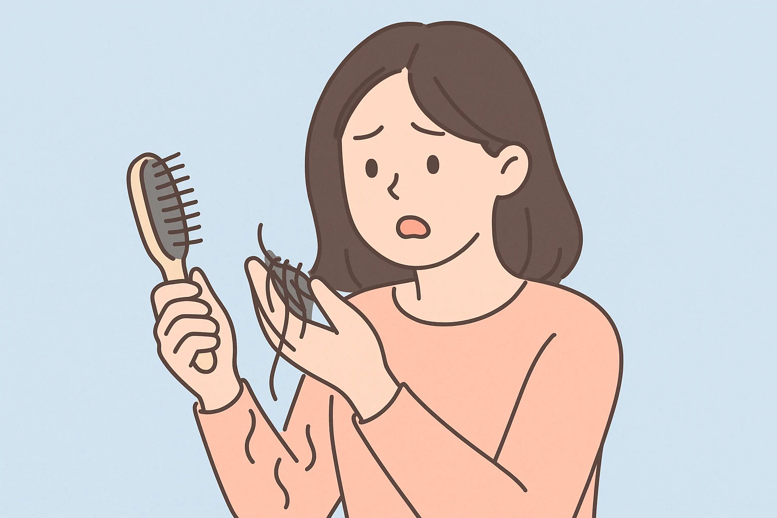 생리 후 여성 탈모