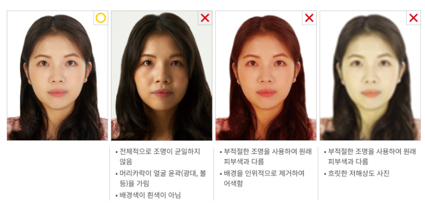 여권 사진 규정