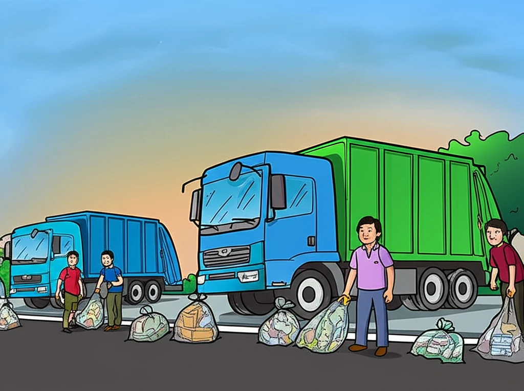 일반쓰레기 음식물쓰레기 옥수동 배출법..