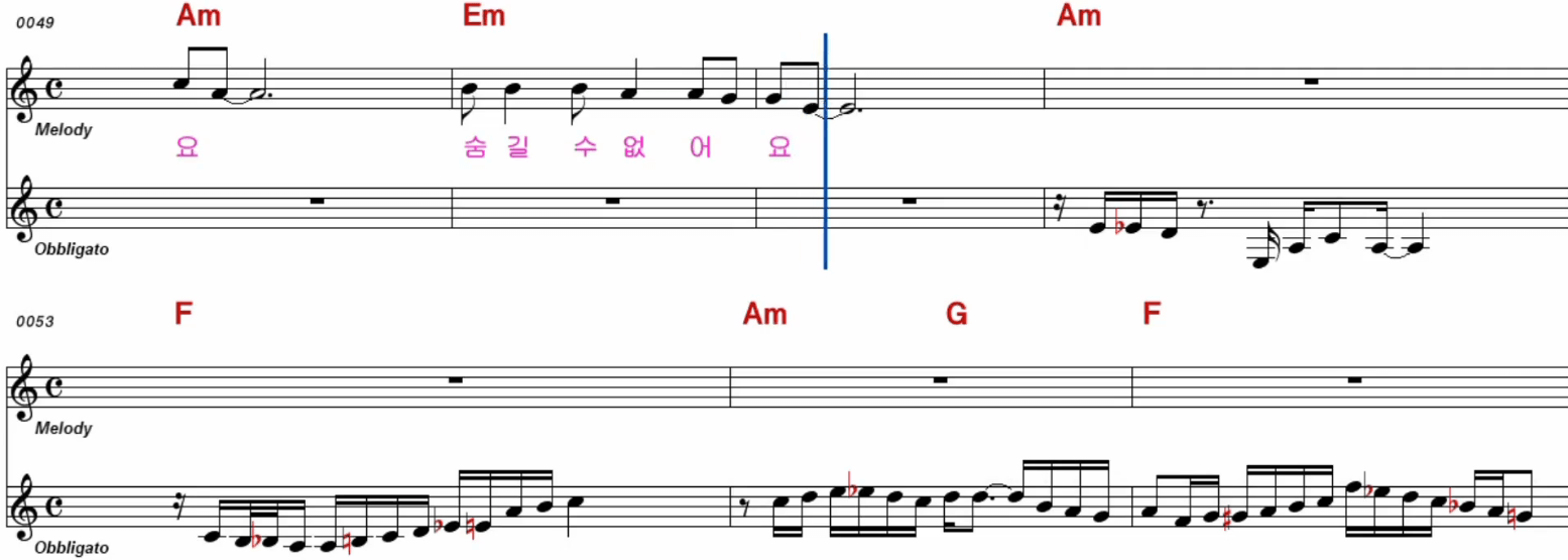 펄시스터즈 떠나야 할 그 사람 악보