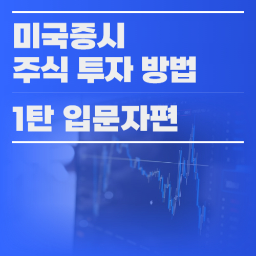 미국증시 주식 투자 방법 1탄 입문자편