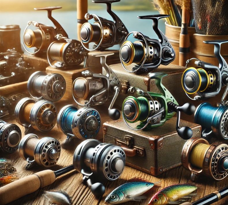 스피닝릴과 베이트릴 사진