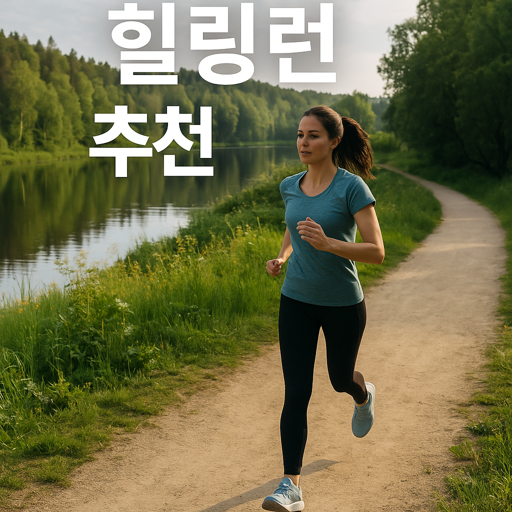 힐링런 추천 이미지 만들어줘