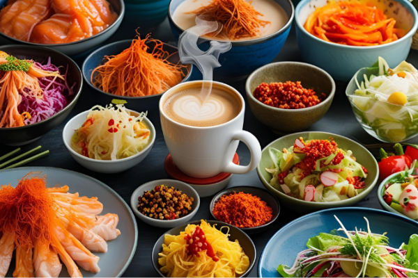 위염증상 있는 날 피해야 할 음식 리스트(발효식품, 찬 음식, 자극적인 양념)의 이미지