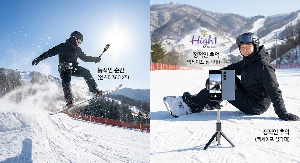 인스타360x5와 맥세이프 삼각대