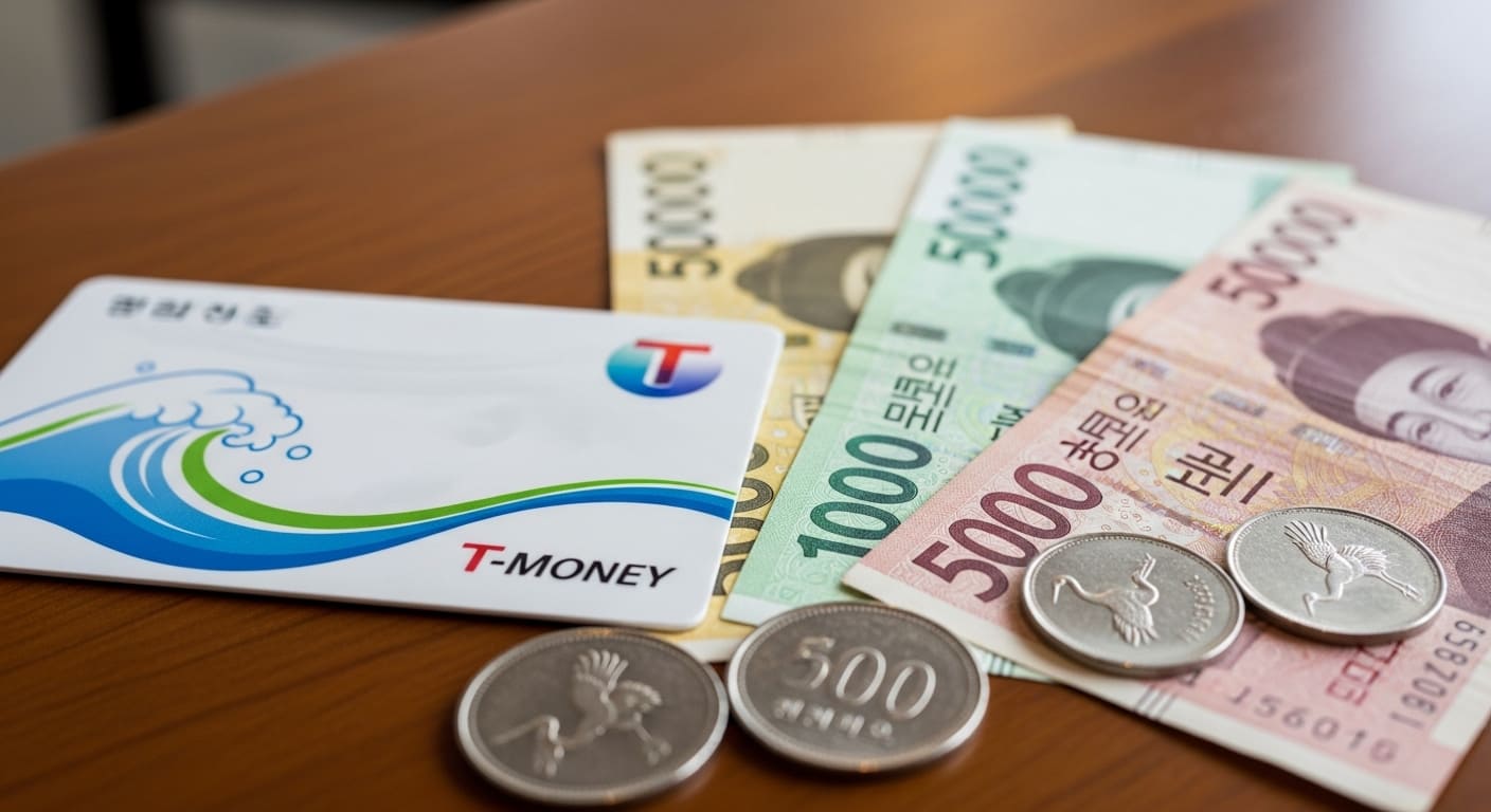 편의점 카운터에서 티머니 환불을 진행하는 장면