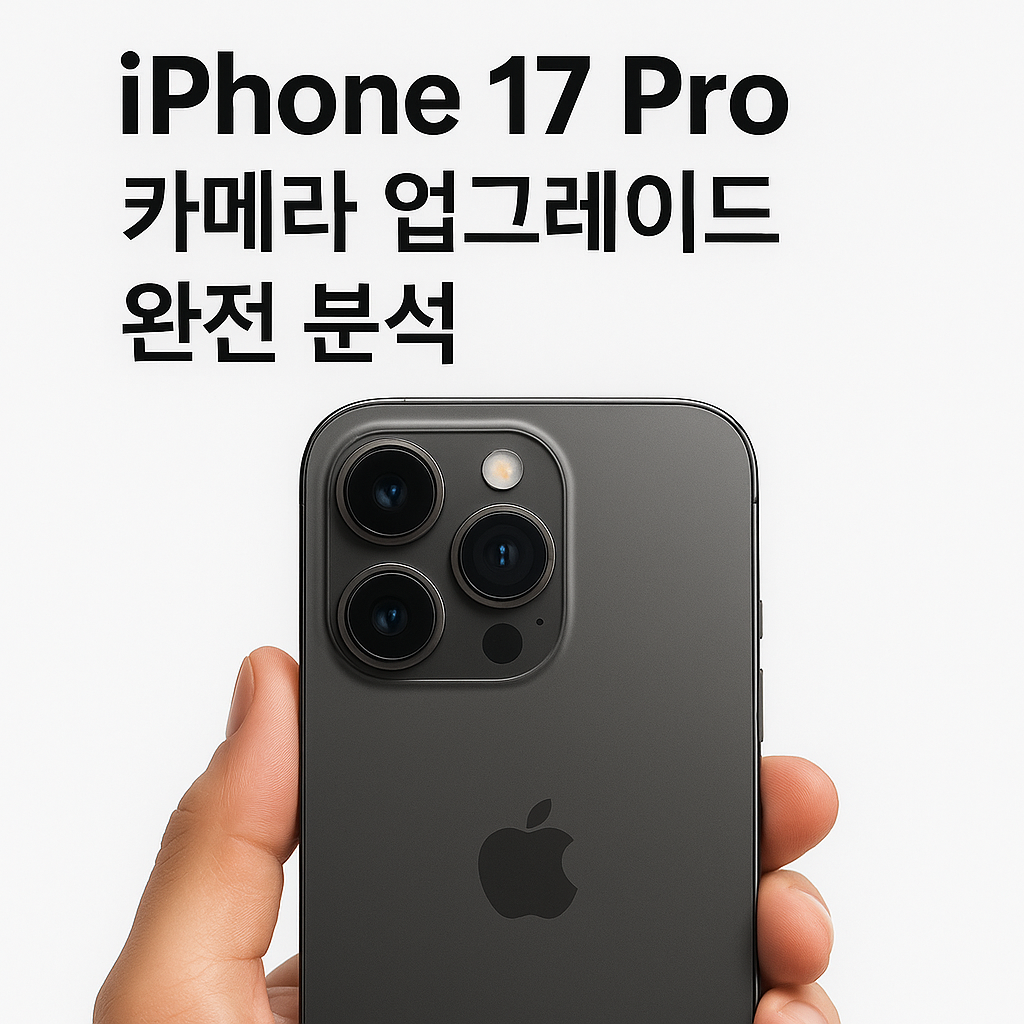 iPhone 17 Pro 카메라 업그레이드 완전 분석: 사진·영상 퀄리티 혁신 포인트 관련 이미지