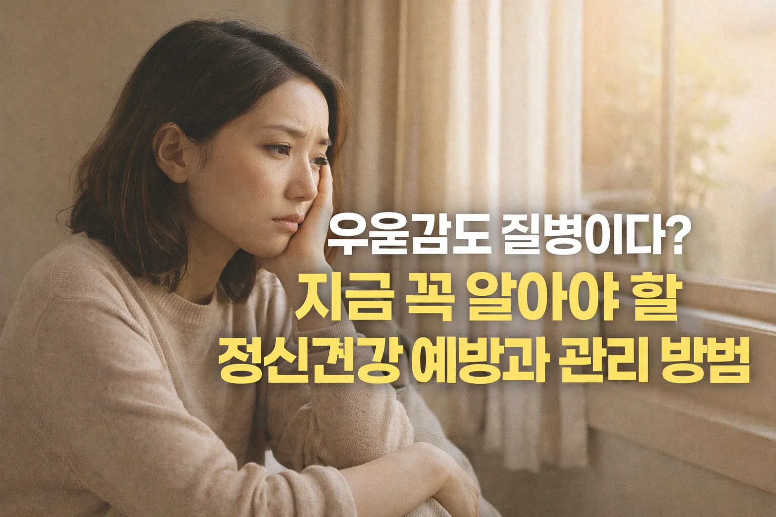 우울감 및 정신건강 예방과 관리 방법