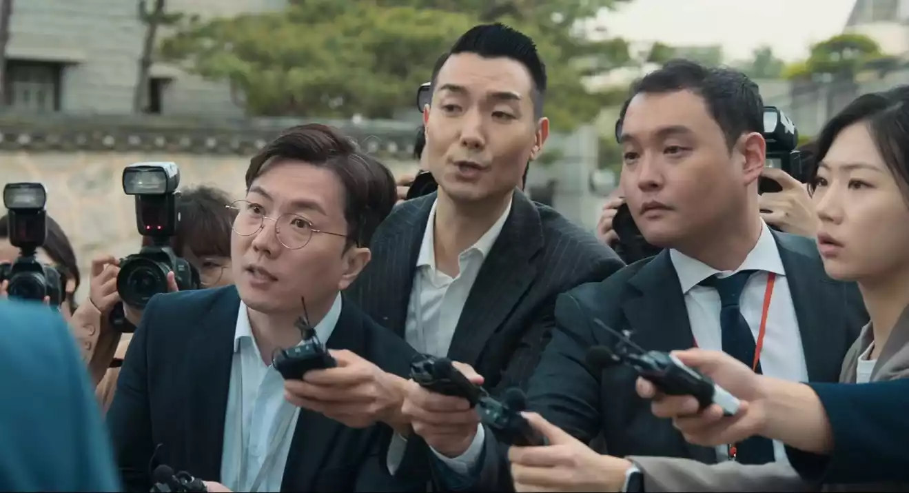 기자들.