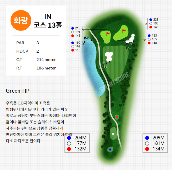 경주신라 컨트리클럽 화랑코스 13