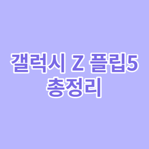 갤럭시z플립5
