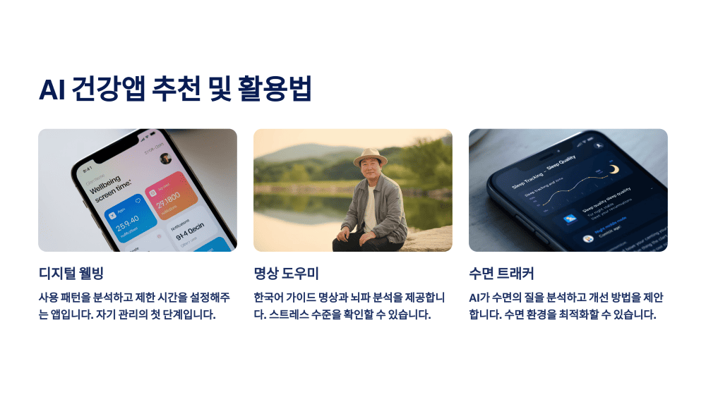 AI 건강앱 추천 및 활용법