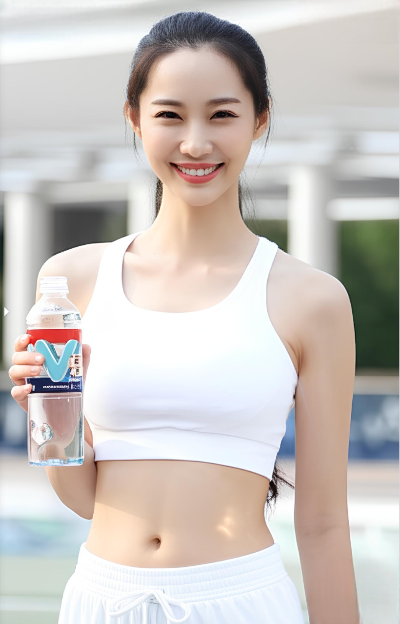 당철수 들고 있는 운동하는 여성