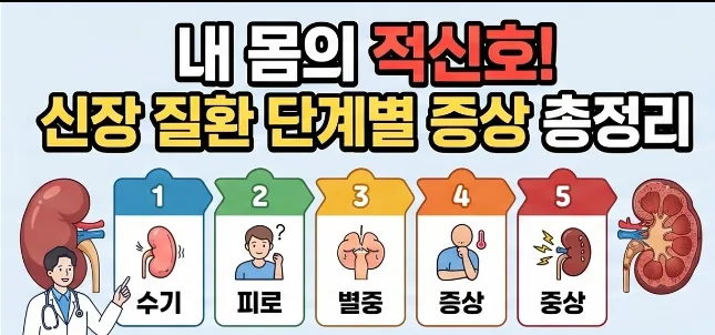 내 몸의 적신호? 침묵의 장기, 신장 질환 단계별 증상 총정리