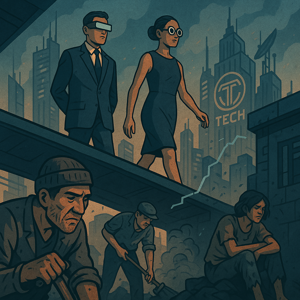 기술과 계급의 가까운 미래 디스토피아