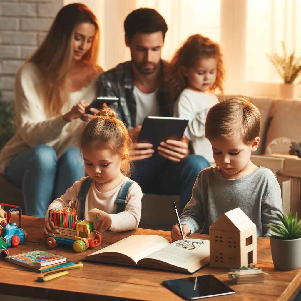 아이들 스마트폰 등 중독 관리 관련 이미지