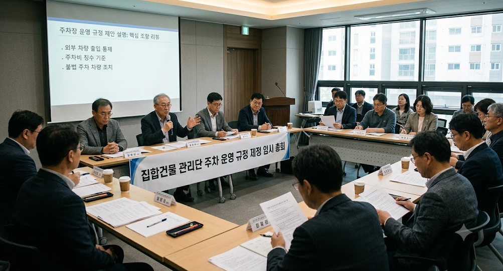 주차운영 규정 수립을 위한 회의