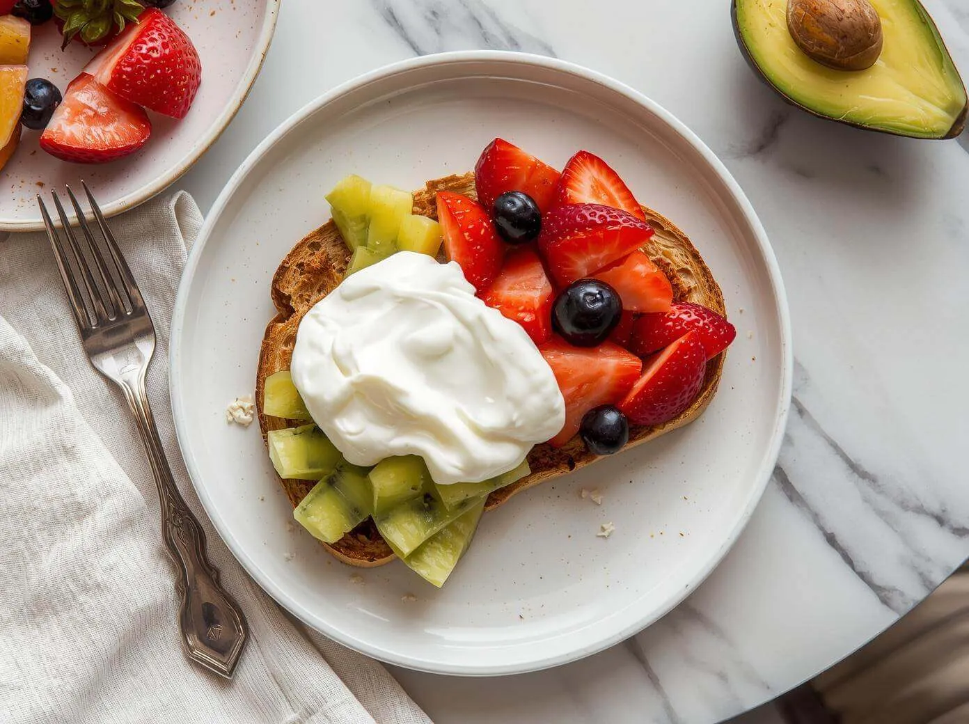 아침에 먹는 그릭요거트