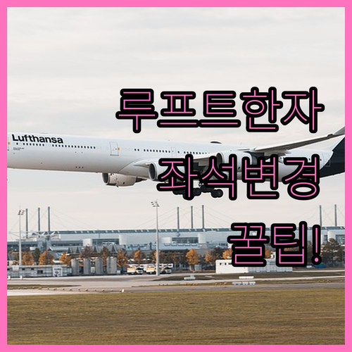 루프트한자 좌석 지정 변경 총정리 비..