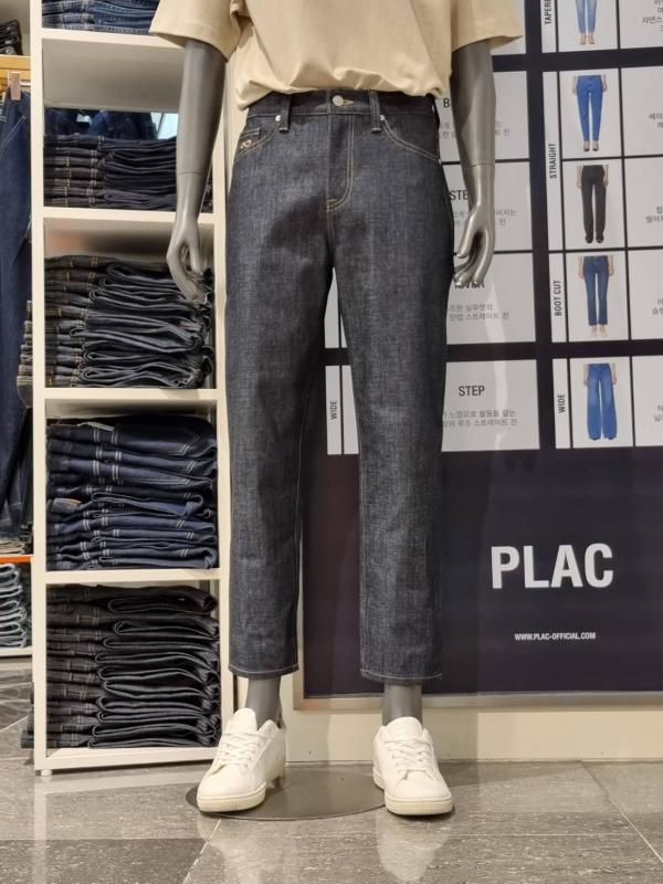 PLAC 플랙진 남성 밀란 생지 테이퍼드핏 데님 팬츠 사계절 청바지 MILAN M20 RAW PJTT5MLM201