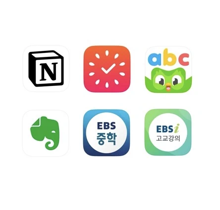 무료공부앱 Notion, Focus To-Do, Duolingo, Evernote, EBS중학, EBSi