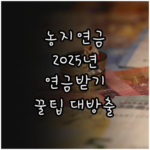 내 농지로 연금받는 방법 2025 농..