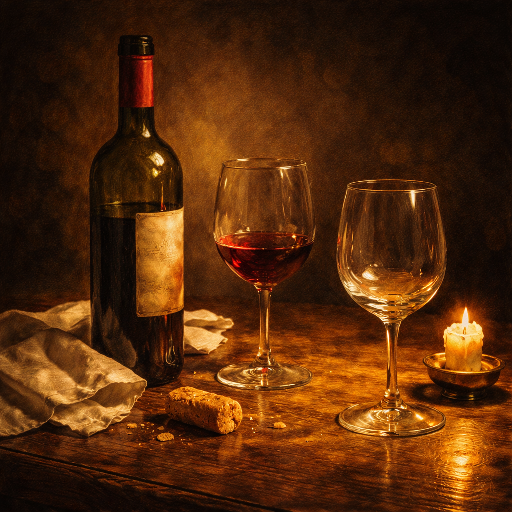 회화 속 술병과 잔이 상징하는 욕망과 고독의 풍경 이미지