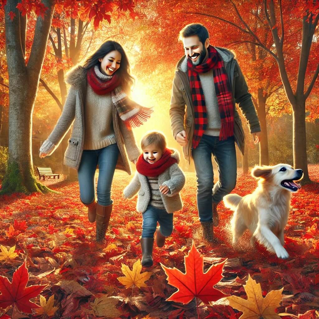 단풍-구경하는-가족들