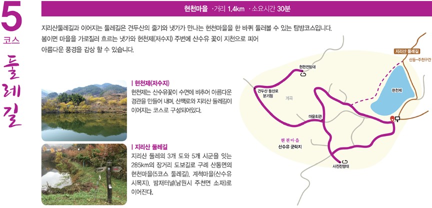 구례 산수유 길 코스