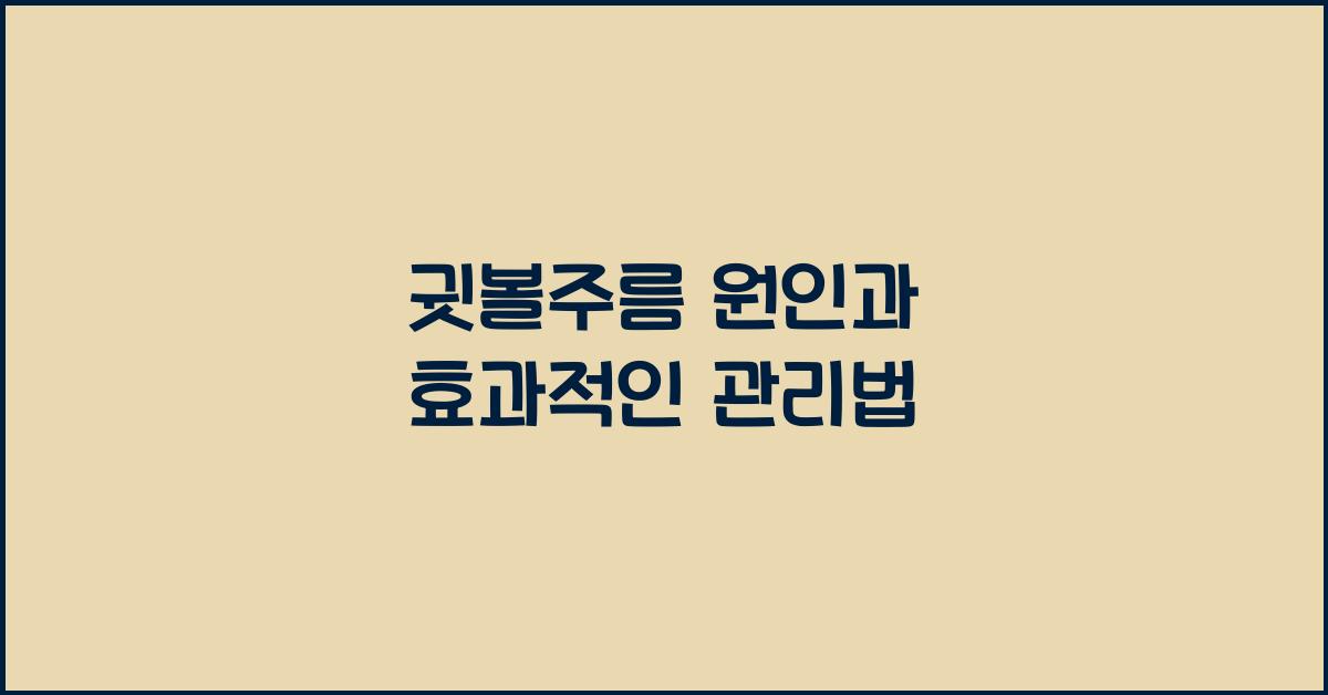 귓볼주름