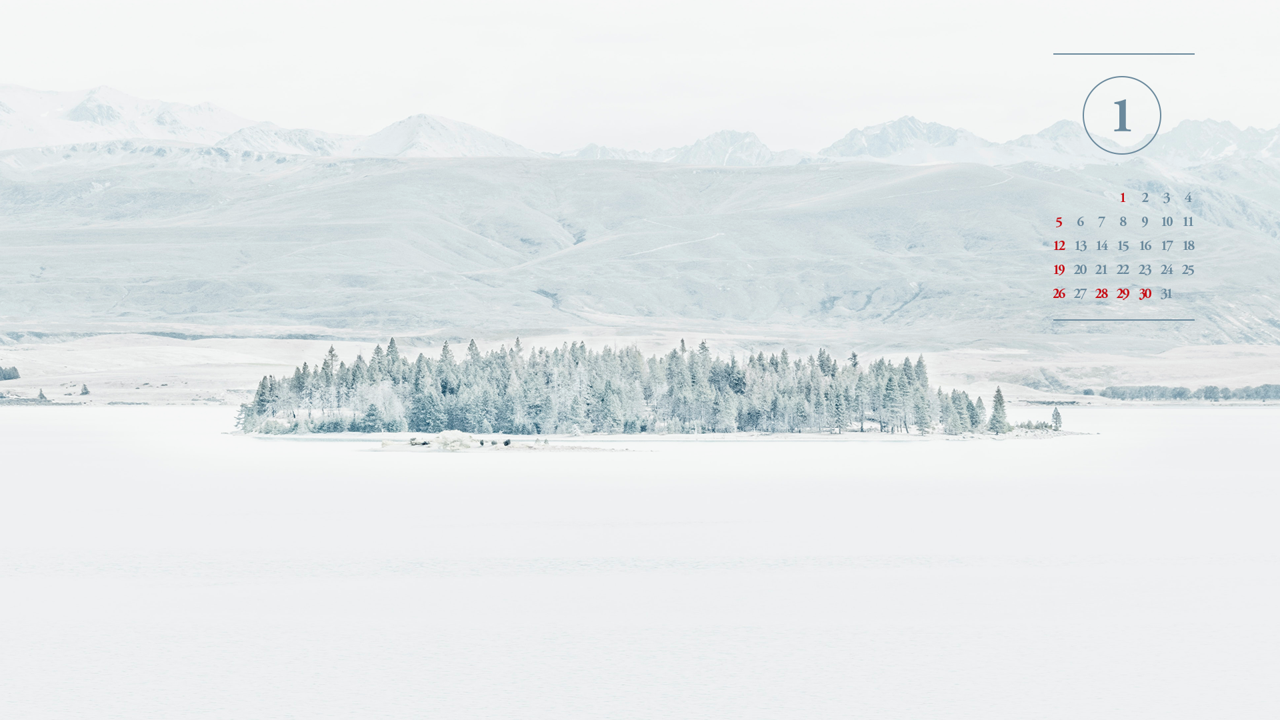 01 눈 풍경 A - 2025년1월 노트북배경화면