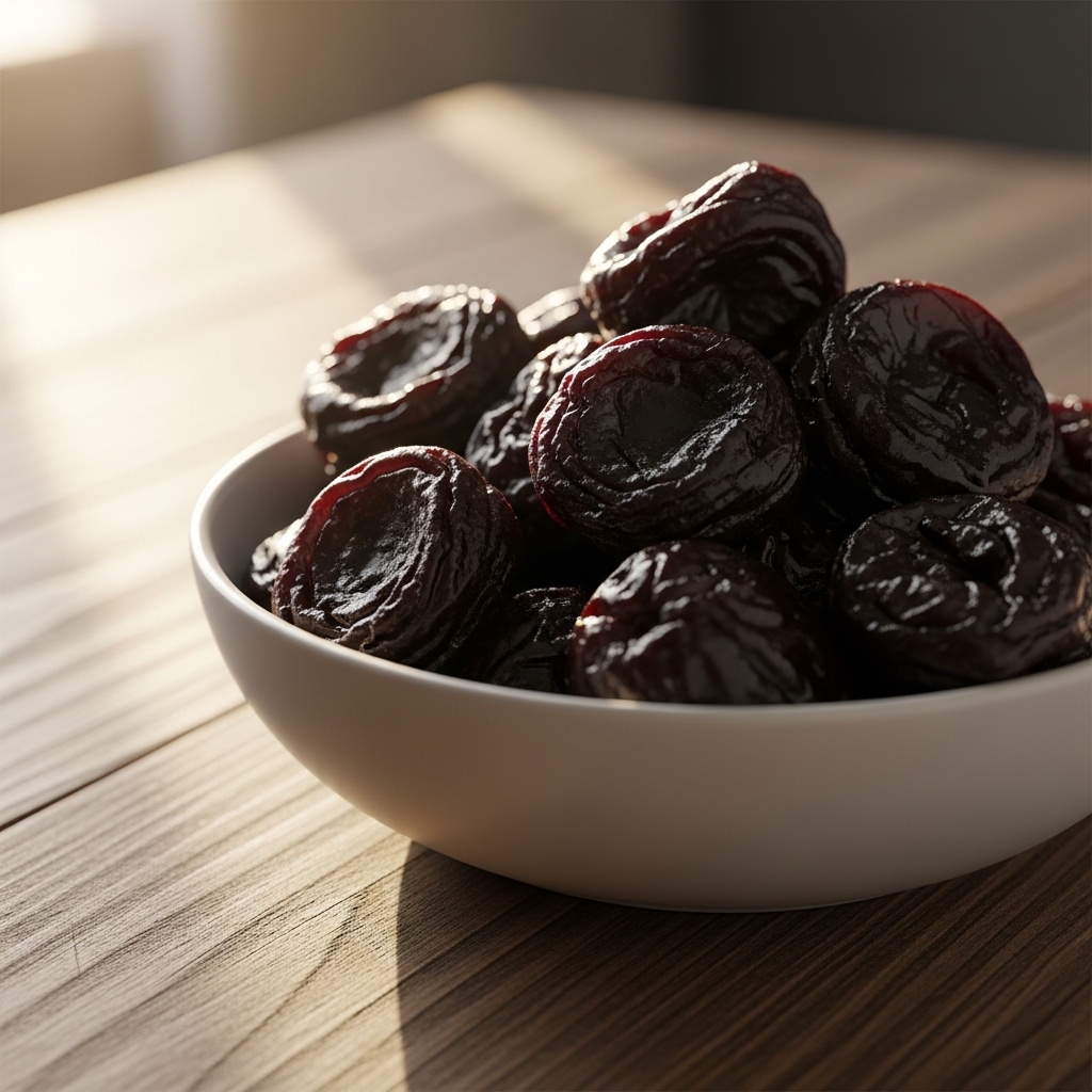 풍부한 식이섬유를 함유한 건강한 간식 푸룬