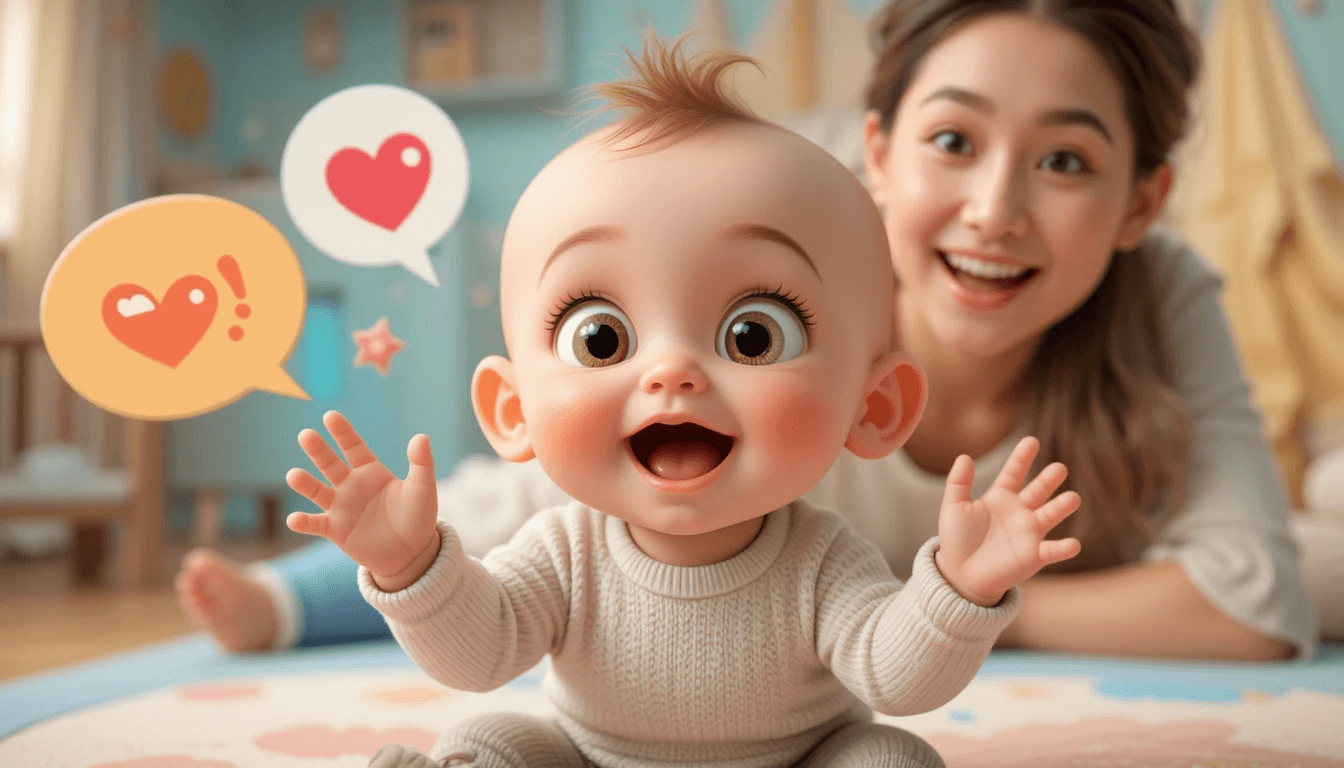 수다스러운 아기 관련 사진