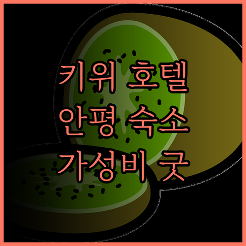 키 위 고 호텔 숙박 후기 안평 근처