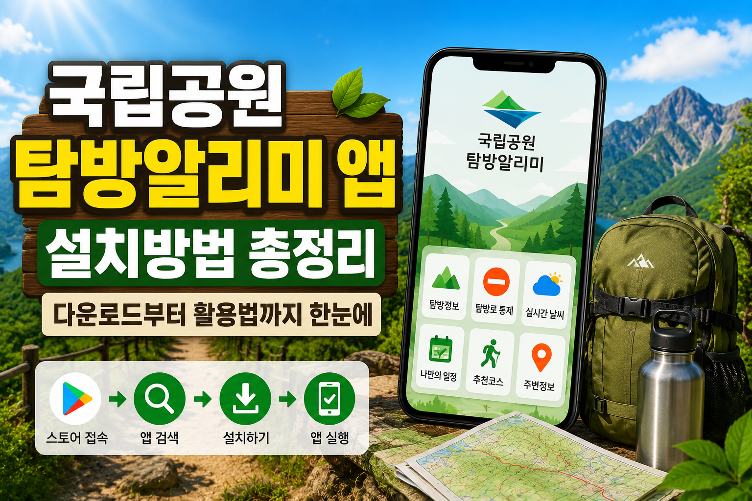 국립공원 탐방알리미 앱 설치방법 총정리|다운로드부터 활용법까지 한눈에 관련 사진