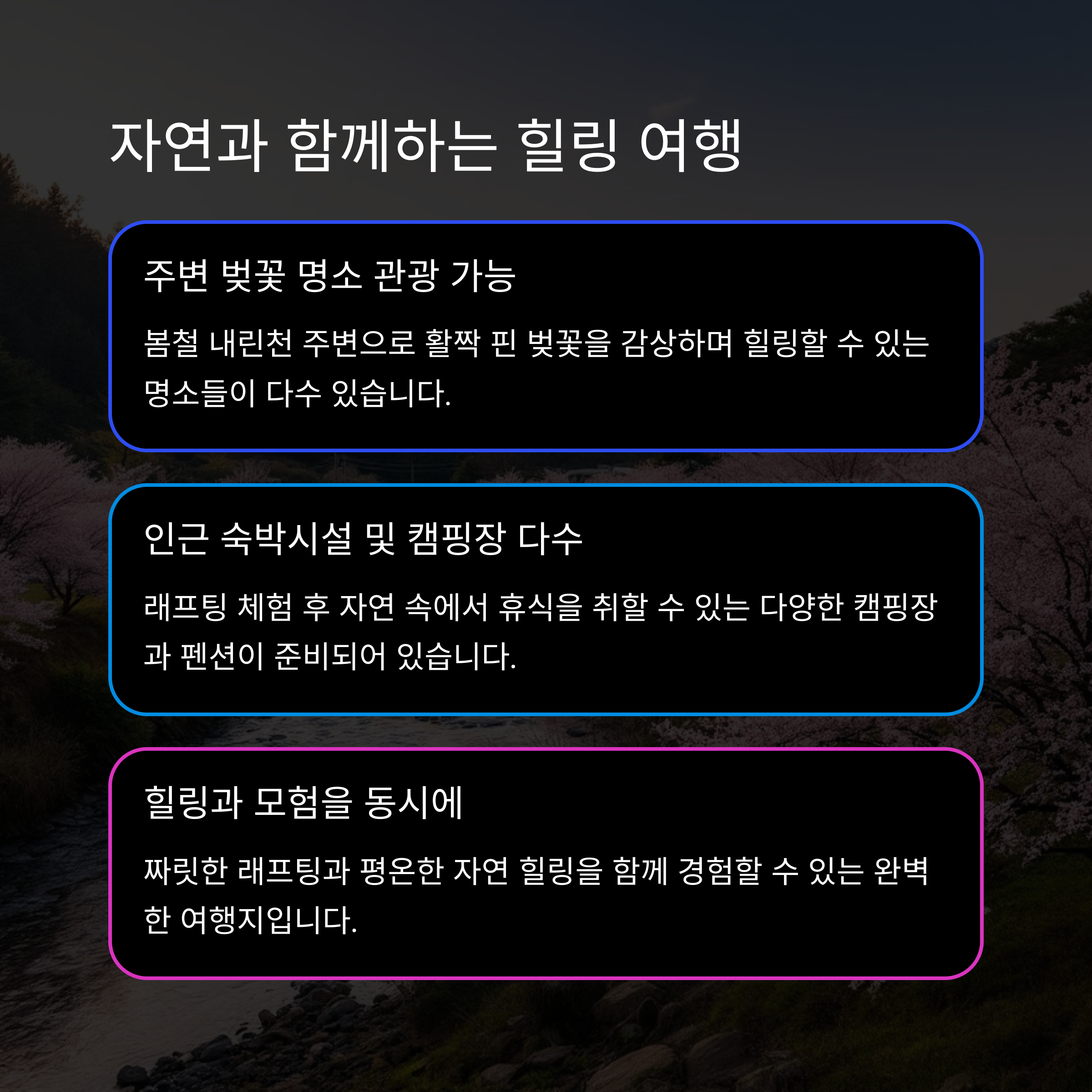 봄철 액티비티 추천: 레저 스포츠 즐기기