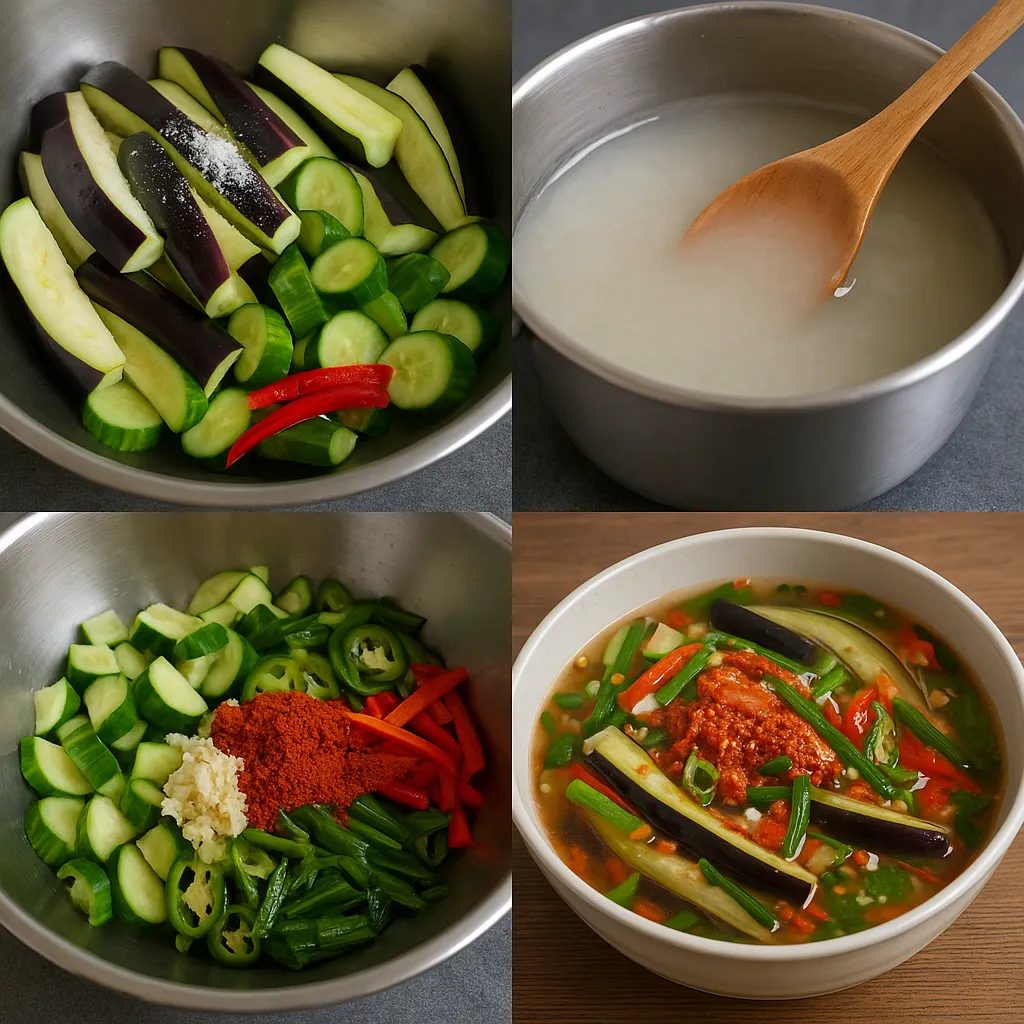 가지 물김치 담그는법 레시피 정보 이미지