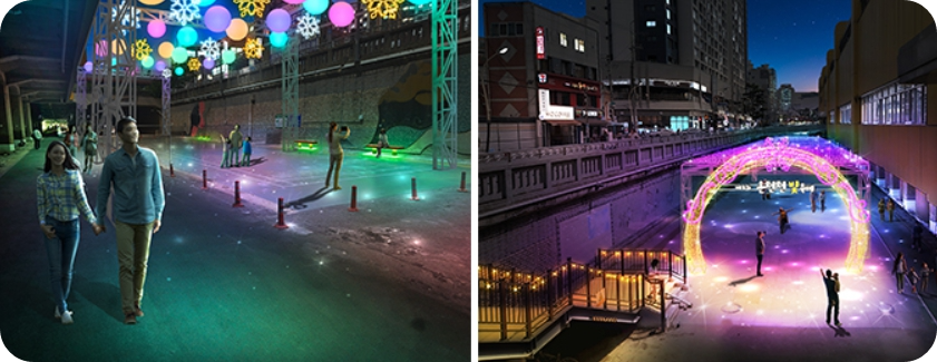 겨울축제/부산/동래/온천천/빛 축제