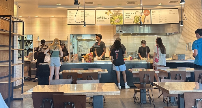 지난해 8월 방문한 미국 일리노이주에 있는 치폴레 매장.