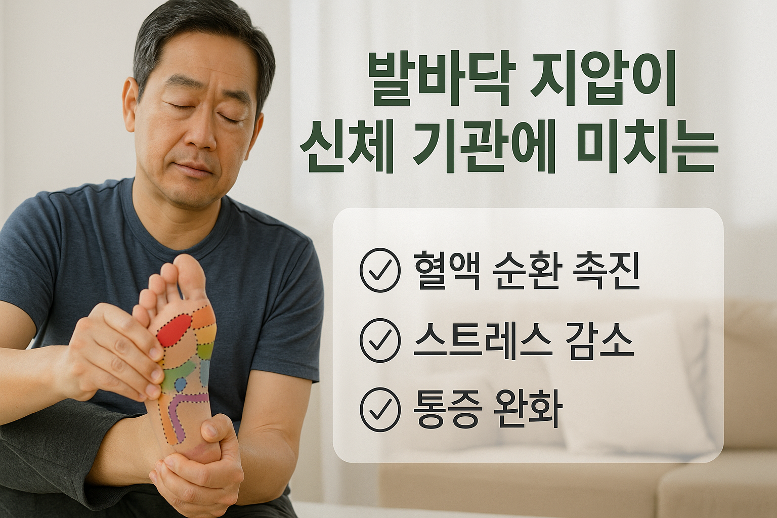 발바닥 지압이 신체 기관에 미치는 영향