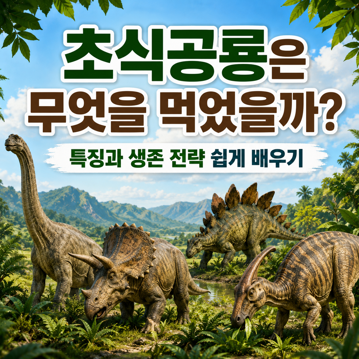 초식공룡은 무엇을 먹었을까
