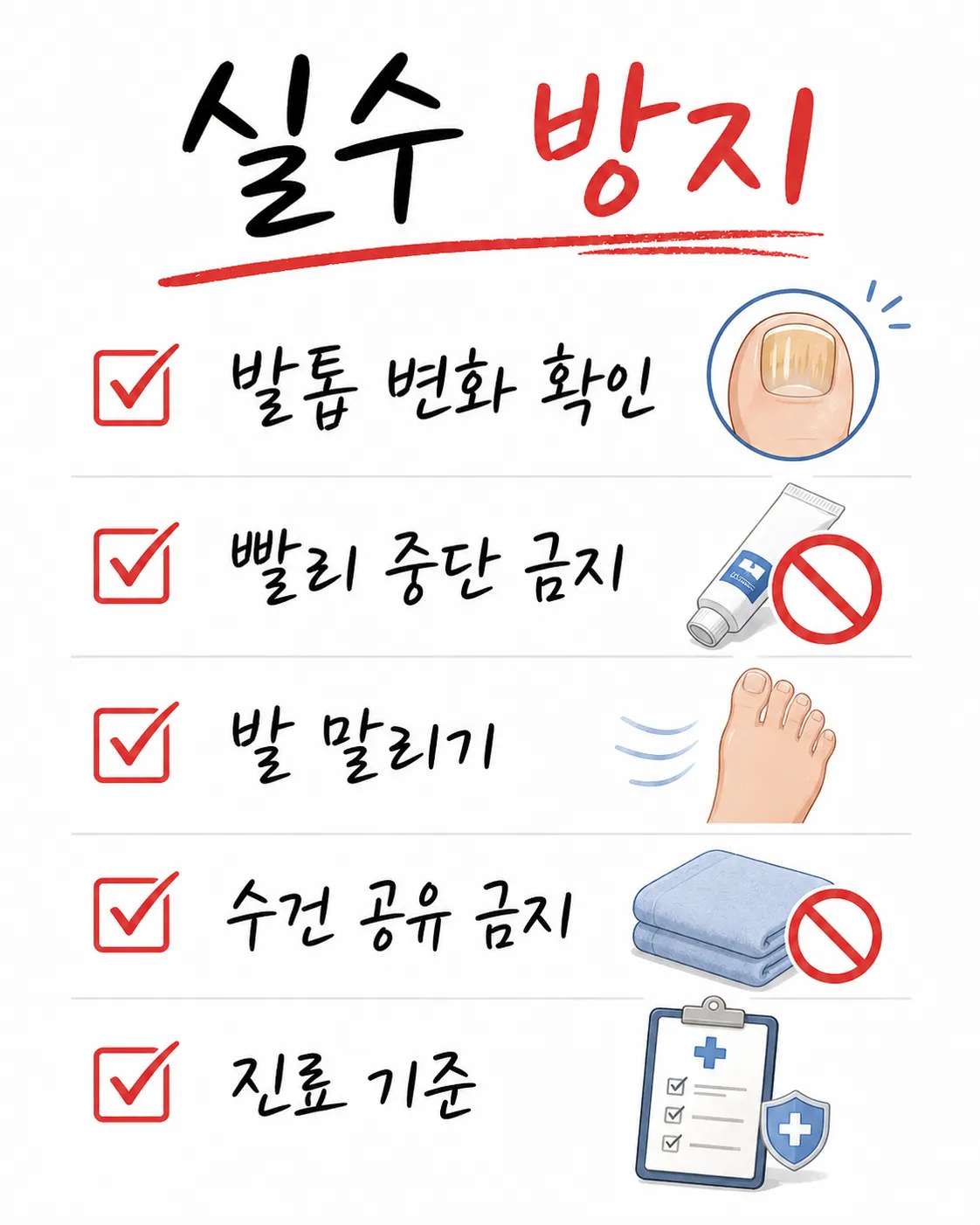무좀 연고 실수 방지 체크리스트