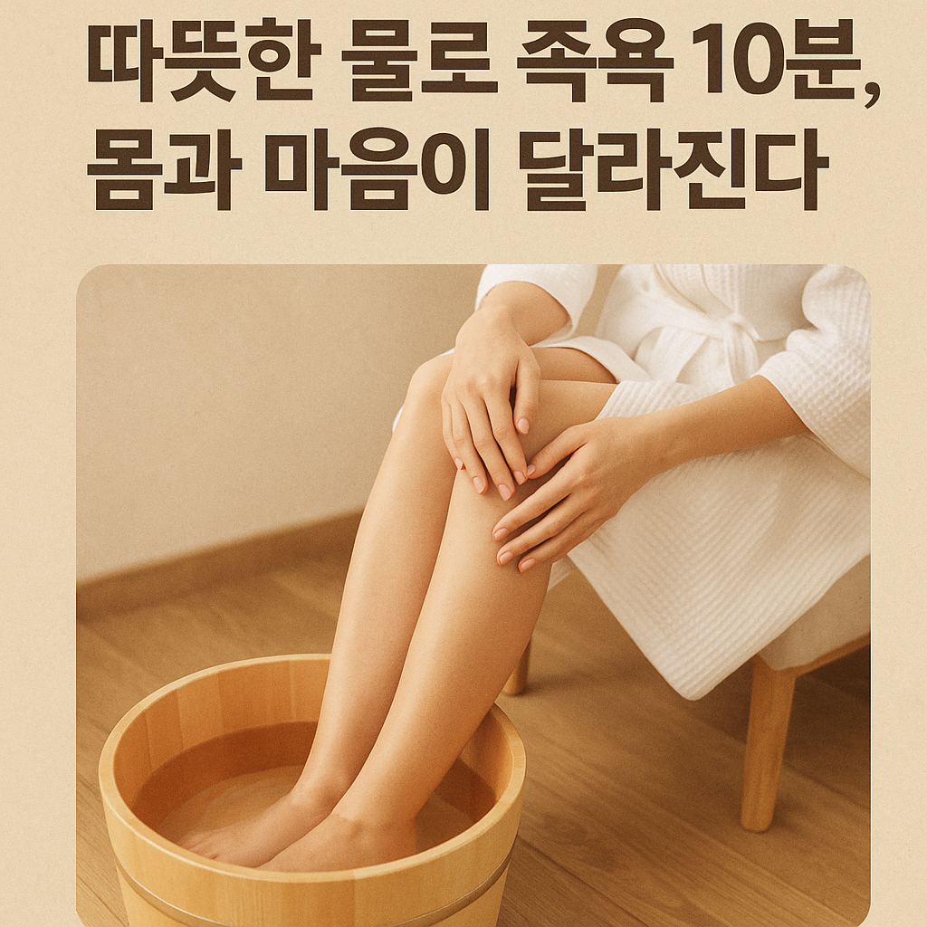 따뜻한 물로 족욕 10분, 몸과 마음이 달라진다